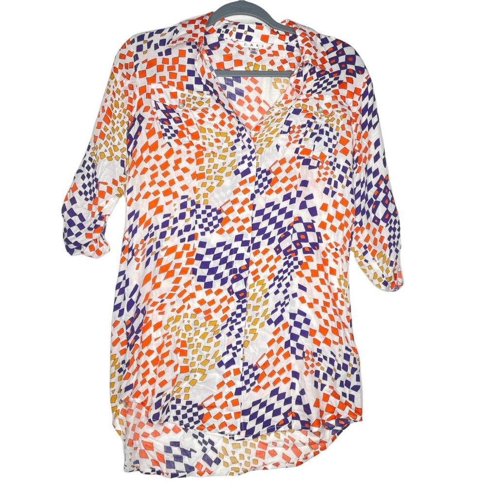 Cabi Women's Size XS Button Down Multicolored Collard Shirt